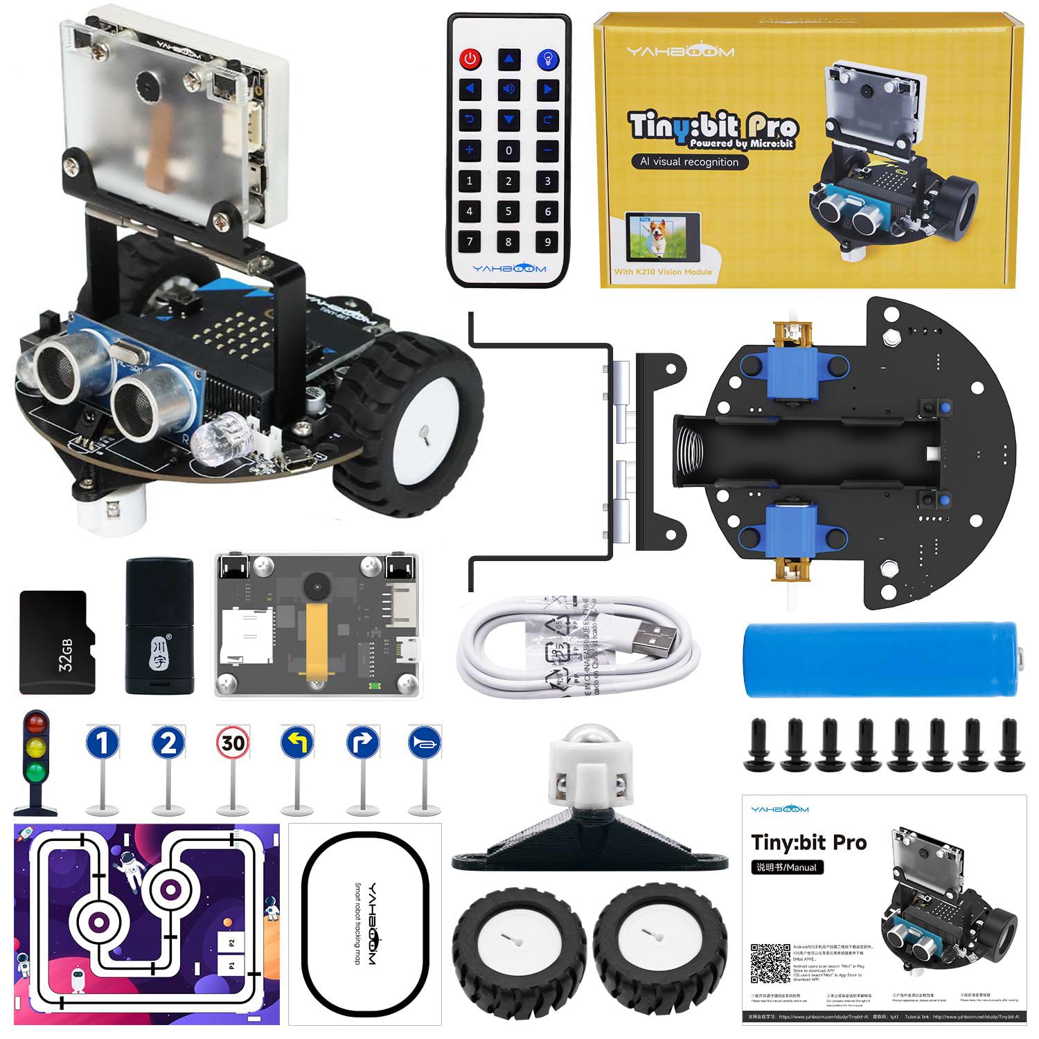 Amazon | Yahboom Microbit Tinybit-Proプログラミングロボット